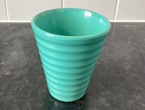 Ceramic turquoise pot - ceramic,