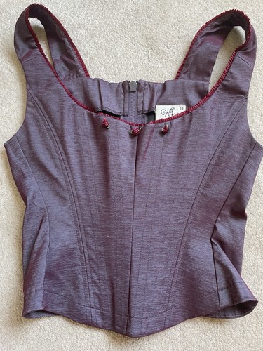 Corset bodice style boned top - corset/bodice,