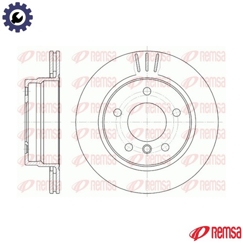 Brake disc 6458 for - brake, bmw