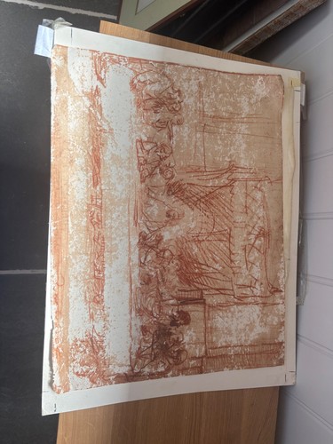Antique painting the last - the,