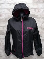 SUPERDRY  The Storm Breaker Hooded Jacket Black & Pink Size XS