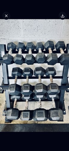 Hex dumbbell 5kg 30kg set - dumbbell, 3