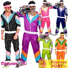 Mens 80s Costume Retro Neon