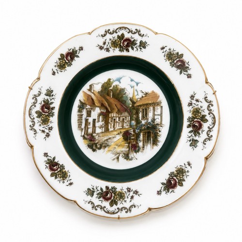Ascot service plate wood - by,