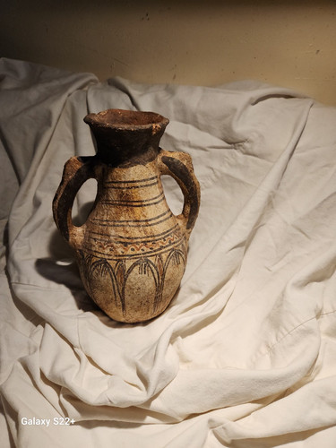 Moroccan terra cotta vessel - , or