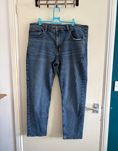 Men slim fit blue denim - men's,