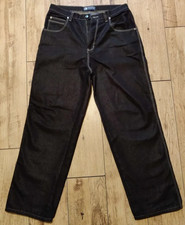 Southpole Baggy Jeans Black Glanz Shiny W34 1990s Mint