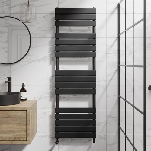 Flat panel heated towel rail - towel,