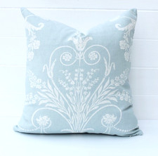 Laura Ashley Josette Duck Egg Cushion Cover Handmade with Josette on both sides.