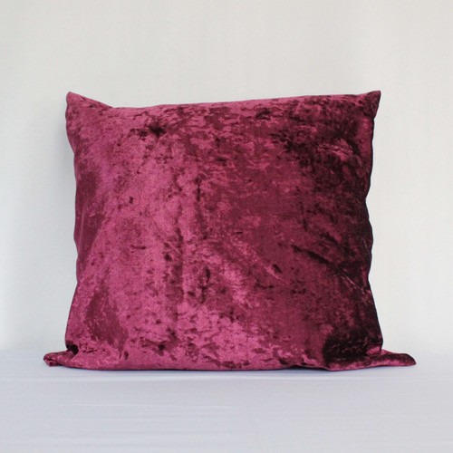 Crushed velvet cushion covers - cushion,