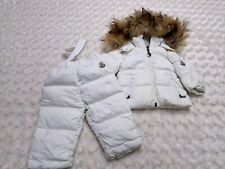 Genuine Moncler Down Snowsuit Jacket Fur 3/6  Months