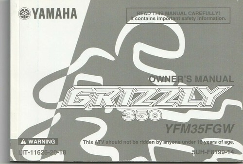 Yamaha grizzly 350 yfm35fgw - yamaha,