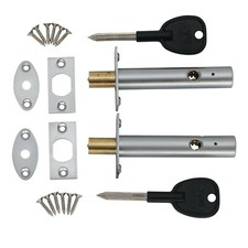 Mortice Door Rack Bolt Security Long Extended Version 88mm 57mm Key Centre