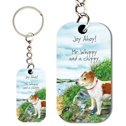 Jack russell keyring dogs - keyring,