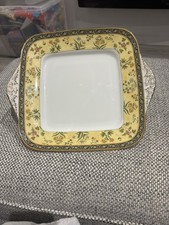 Wedgwood India Eared Square Cake / Bread Plate 27.5 cm Wide