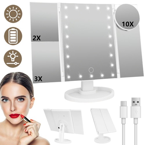 Led makeup mirrors tabletop - led, mirrors,