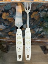 2 Piece Vintage Skyline Kitchen Utensil Tool Set Harvest Wheat Mid Century