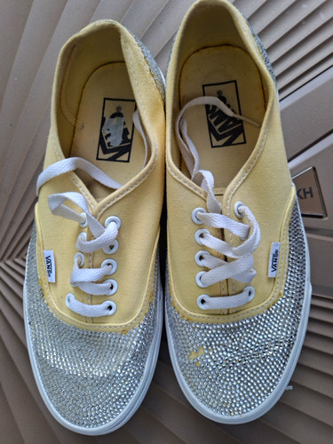 Custom rhinestone bling vans - custom,