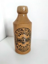 Antique Stoneware Ginger Beer Bottle, Wigmore & Son, St Werburghs Bristol