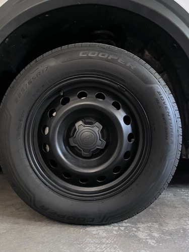 Black steel wheel - (set, of