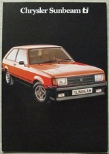 CHRYSLER SUNBEAM Ti Car Sales Brochure 1979 #C9573/1/125