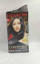 Revlon Colorsilk all-in-one Buttercream Hair Colour 21 Blue Black Damaged Box BP