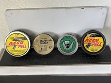 Vintage 4 Webley Accu Pell & Other .22 Pellets Tin & Contents..Fair..