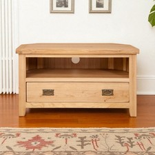 TV Cabinet Oak Corner Stand