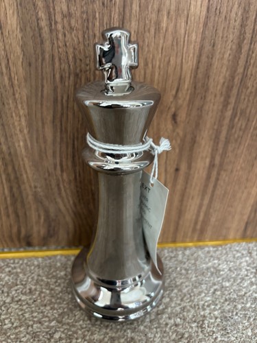 Next silver ceramic chess - silver,