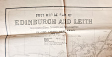 Large map of Edinburgh & Leith 1930/31 Post Office/John Bartholomew -Tram routes