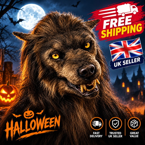 Mens wolf full head - mens,