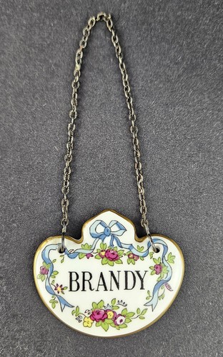 Porcelain decanter label - porcelain,