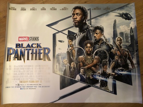 Black panther movie quad - black,