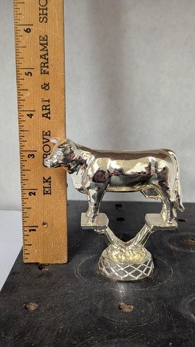 Vintage silver charolais cow - charolais,