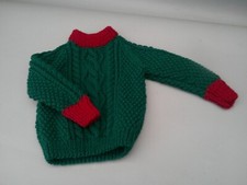 Childs hand knitted Aran