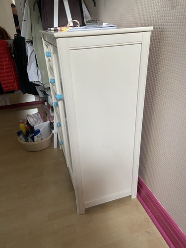 White nursery wardrobe - white,