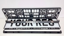 2x Nissan UV Print/3D Chrome Surrounds Holders Frame *Authentic*