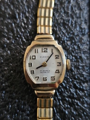 Everite gold ladies watch - ladies,