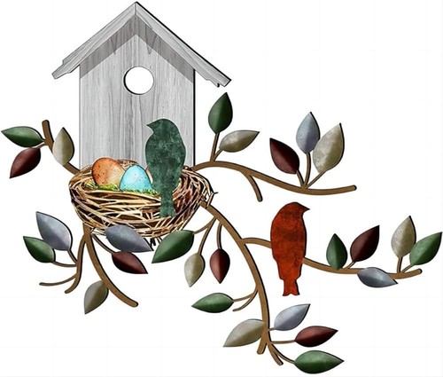 Birds metal wall art - birds,