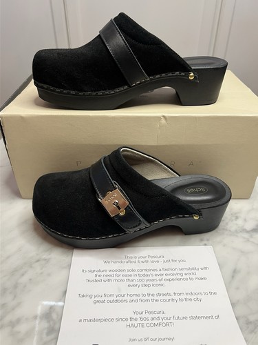 Scholl pescura clog black - clog,