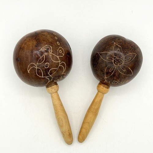 Pair mexican wooden - of,