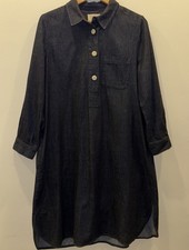 TOAST  Dark Indigo Denim Tunic Dress - Size 14/L 