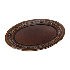 BESWICK ZOBRA Brown Serving Plate 13.5" Long A18