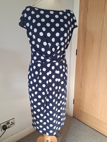 Eliza fitted navy and white - navy,