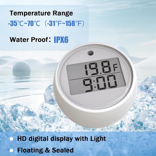 Swimming pool thermometer ice - thermometer-,