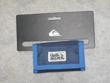 BNWT QUIKSILVER  Trifold Coin Wallet Denim Blue   Made From Recycled Bottles