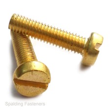 M2 Metric Brass Cheese Slotted
