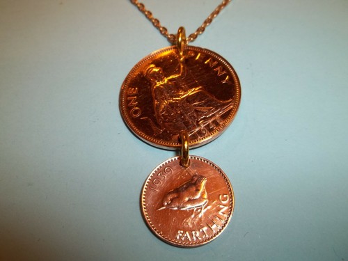Penny farthing coins gold - penny,