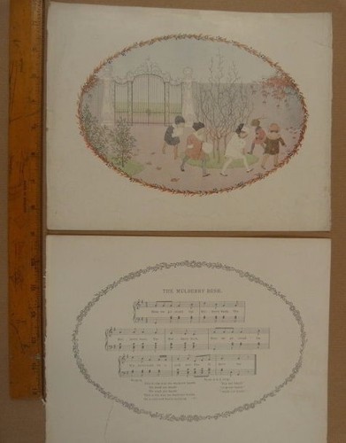 Vintage nursery rhyme round - rhyme,