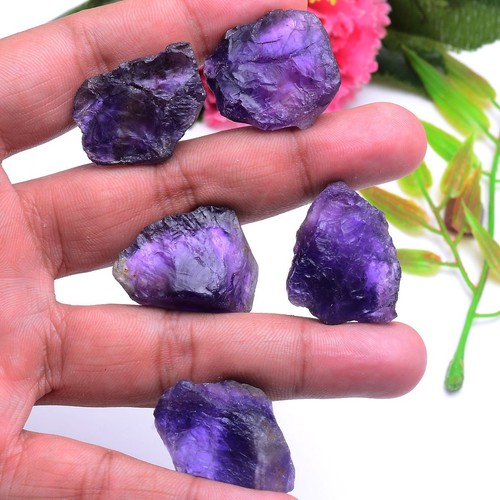 Pcs natural amethyst rough - pcs,